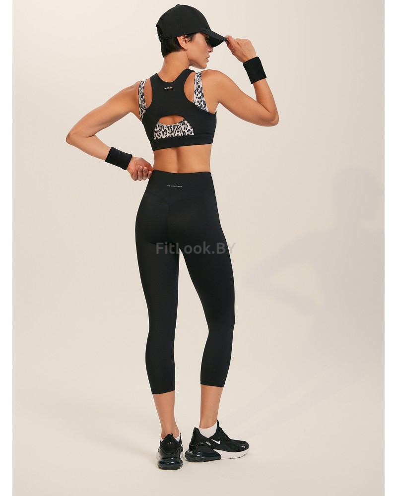 Леггинсы 7/8 с широким поясом