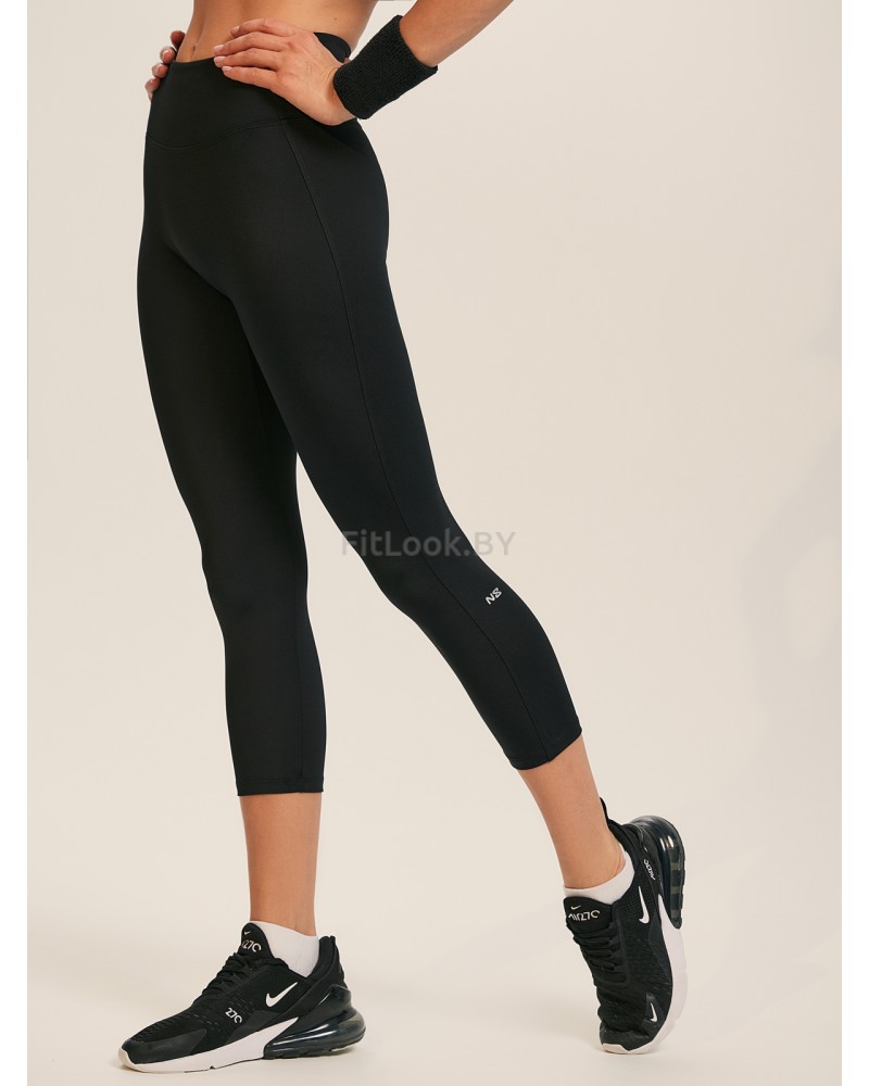Леггинсы 7/8 с широким поясом