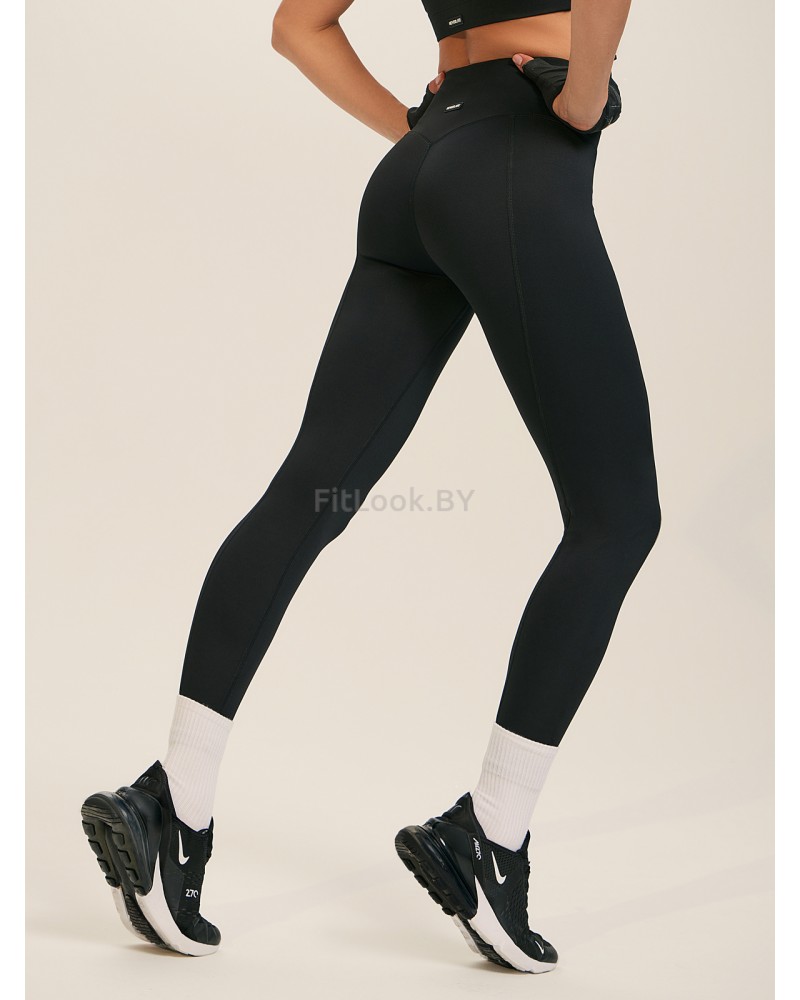 Леггинсы 7/8 с широким поясом