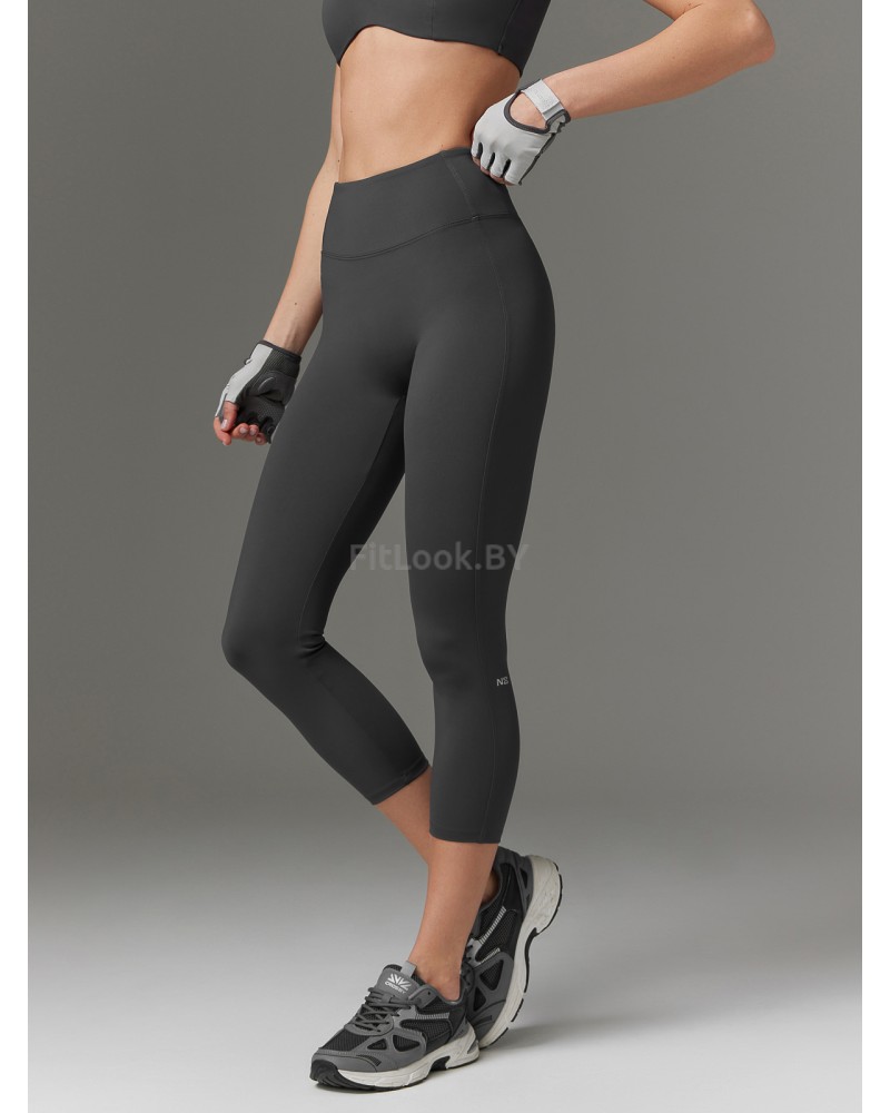 Леггинсы 7/8 с широким поясом