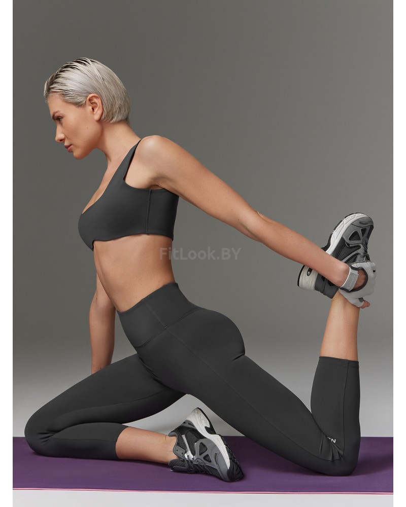 Леггинсы 7/8 с широким поясом