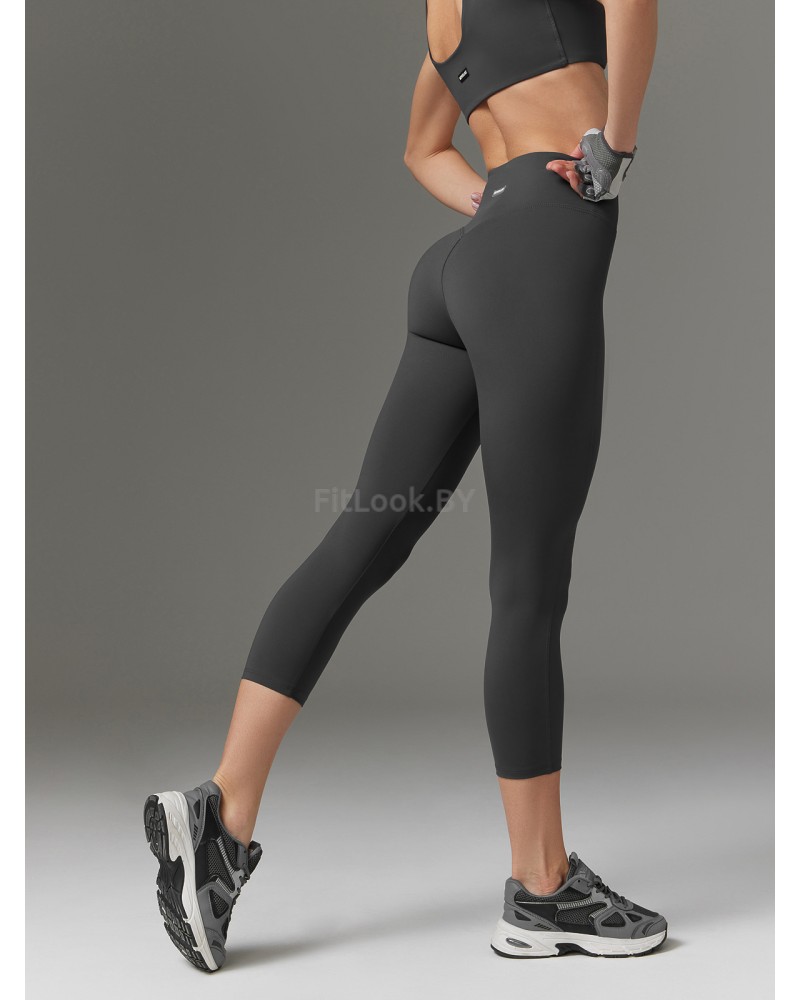 Леггинсы 7/8 с широким поясом