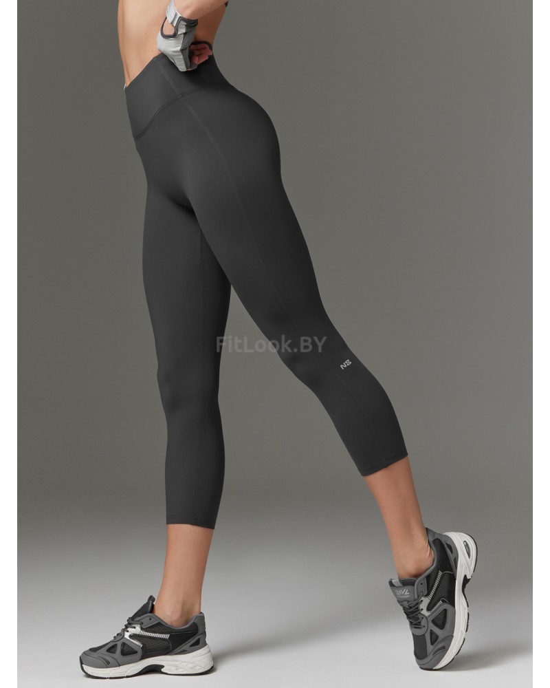 Леггинсы 7/8 с широким поясом