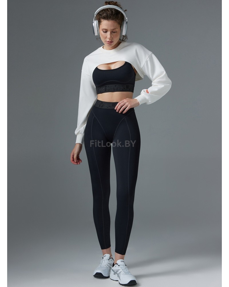 Свитшот NEVERLATE ультра кроп с удлиненной спиной и спущенной линией плеча 