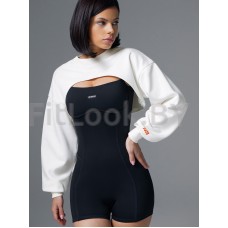 Свитшот NEVERLATE Ultra Crop Milk