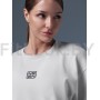 Укороченная серая футболка оверсайз Neverlate NS