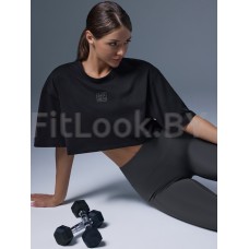 Оверсайз футболка Neverlate NS Crop Black 593.11
