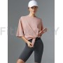 Футболка свободного силуэта ACTIVE SPORT create yourself с разрезом