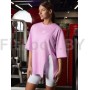 Футболка свободного силуэта ACTIVE SPORT create yourself с разрезом
