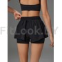 Двойные спортивные шорты Neverlate Twins Black