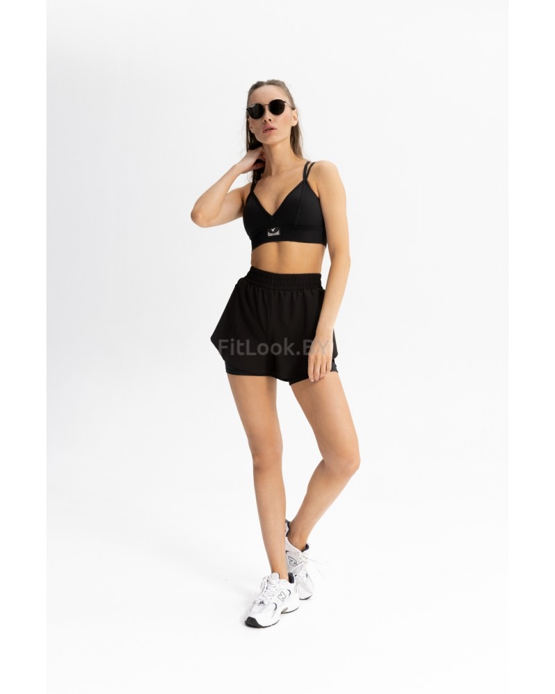 Двухслойные шорты 2-в-1 Forstrong Race Black