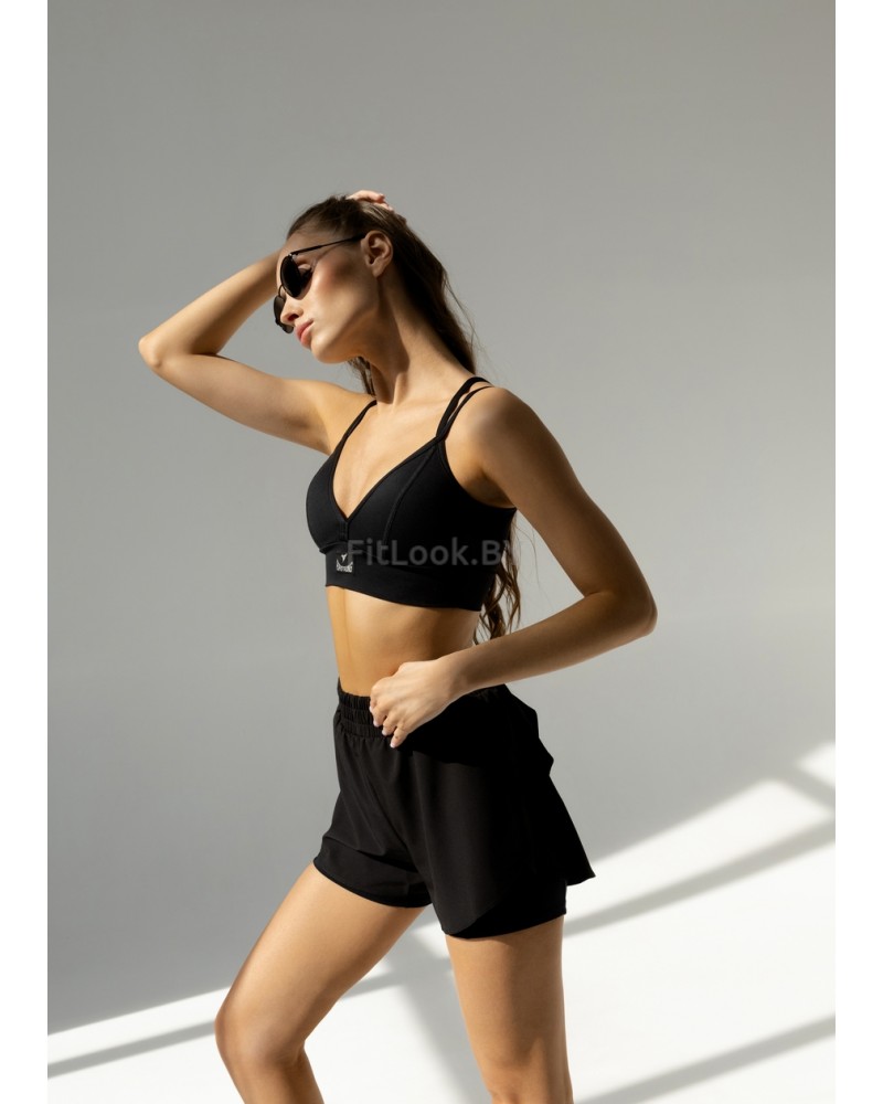 Двухслойные шорты 2-в-1 Forstrong Race Black