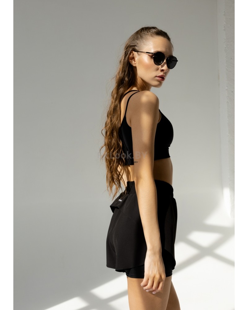 Двухслойные шорты 2-в-1 Forstrong Race Black