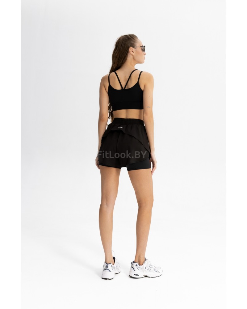 Двухслойные шорты 2-в-1 Forstrong Race Black