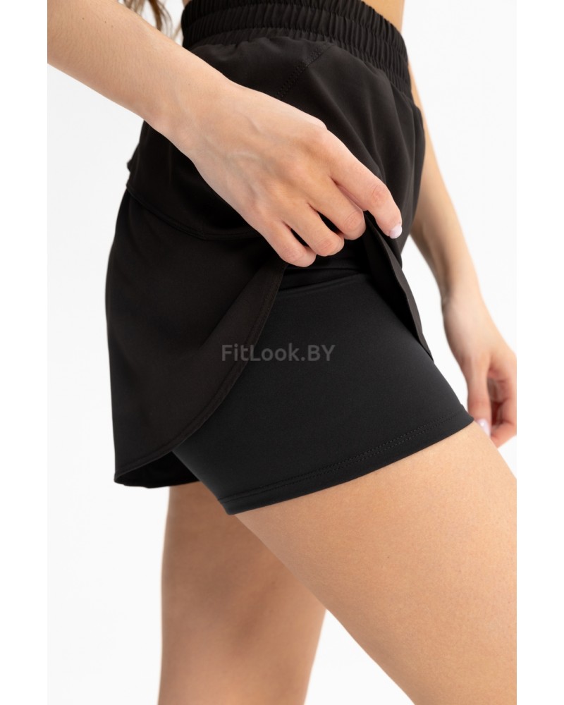 Двухслойные шорты 2-в-1 Forstrong Race Black