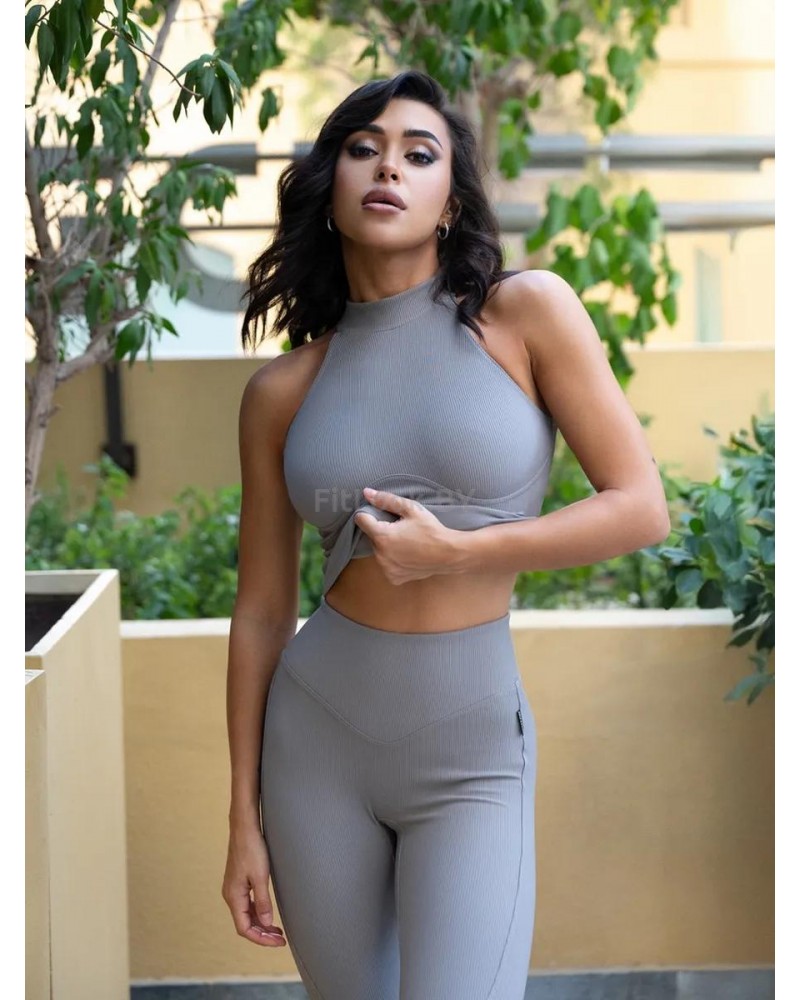 Майка-топ Bona Fashion: Top "Ribbed Gray"