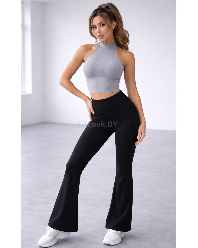 Майка-топ Bona Fashion: Top "Ribbed Gray"