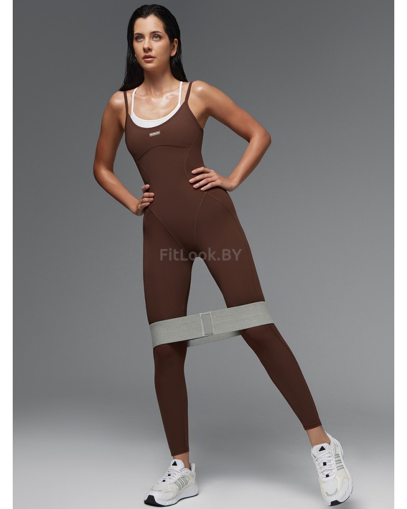 Женский моделирующий комбинезон  c имитацией топа Neverlate  BodySuit Brownie