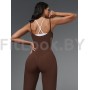 Женский моделирующий комбинезон  c имитацией топа Neverlate  BodySuit Brownie