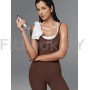 Женский моделирующий комбинезон  c имитацией топа Neverlate  BodySuit Brownie