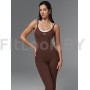 Женский моделирующий комбинезон  c имитацией топа Neverlate  BodySuit Brownie