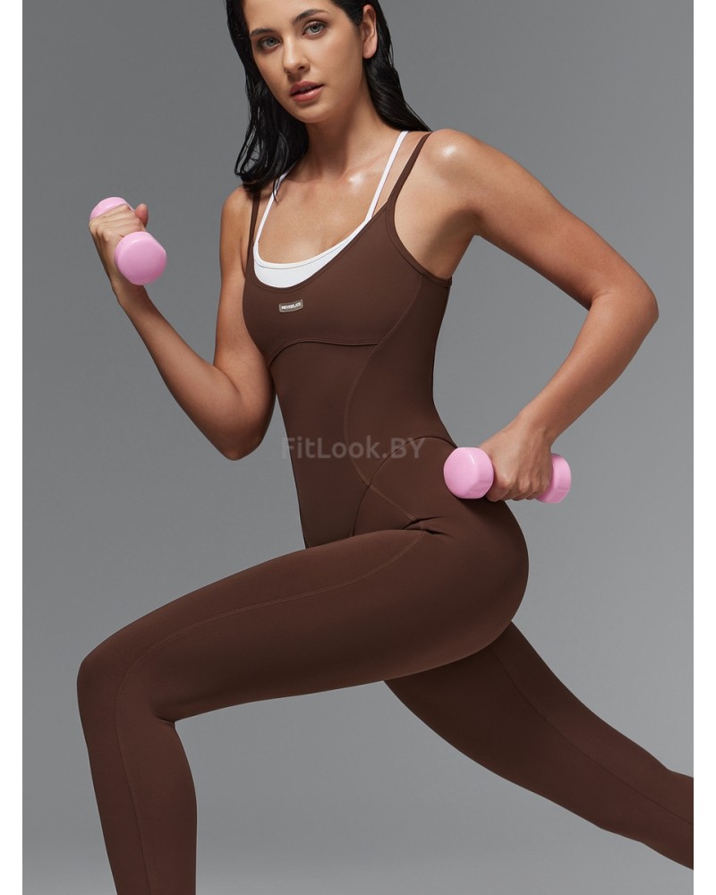 Женский моделирующий комбинезон  c имитацией топа Neverlate  BodySuit Brownie