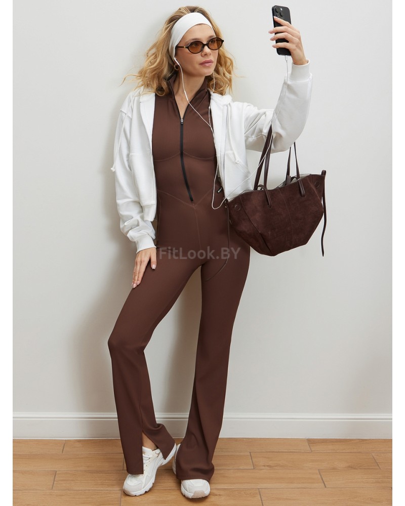 Моделирующий комбинезон в рубчик Neverlate