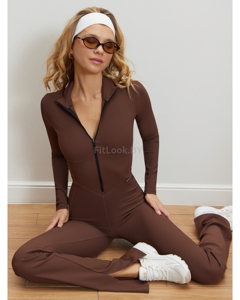 Моделирующий комбинезон в рубчик Neverlate