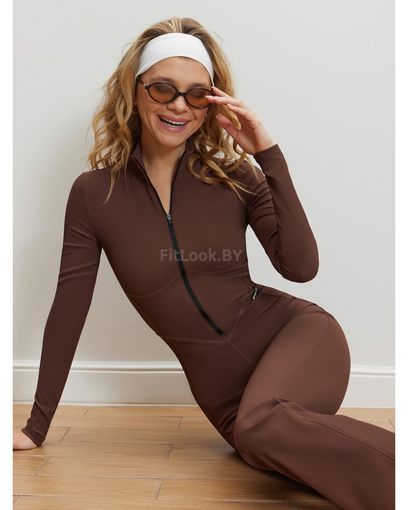 Моделирующий комбинезон в рубчик Neverlate