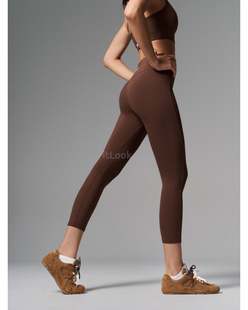 Леггинсы 7/8 с широким поясом