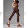 Леггинсы 7/8 с широким поясом