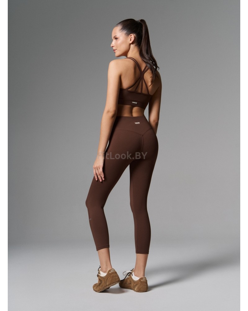 Леггинсы 7/8 с широким поясом