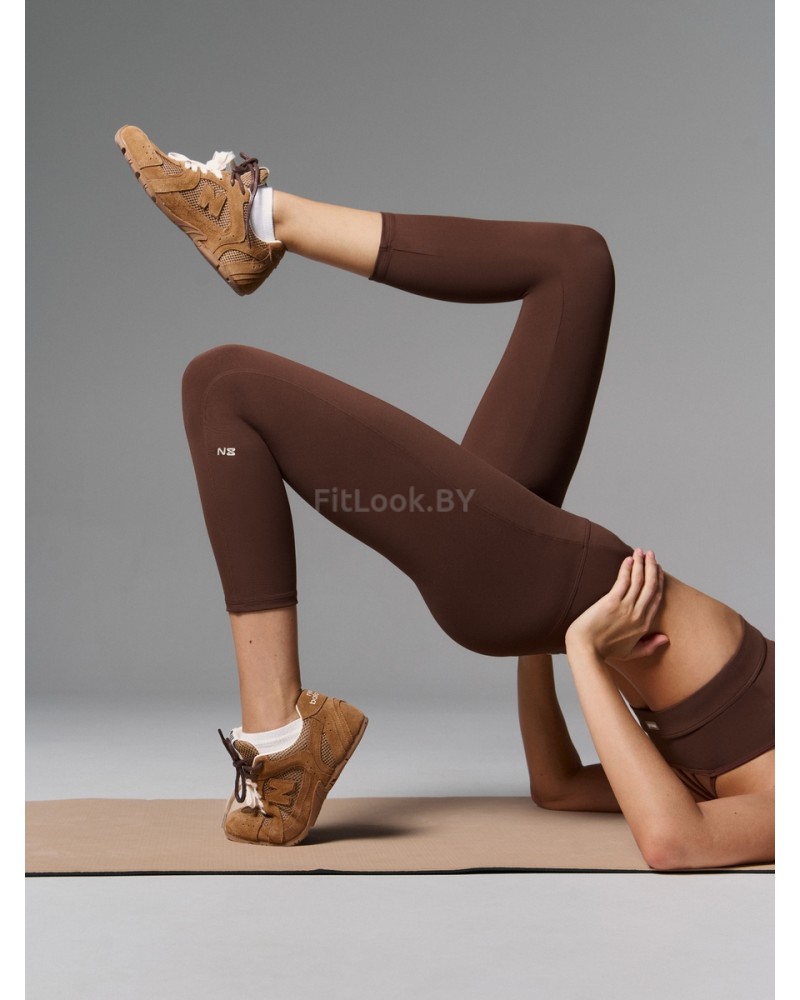 Леггинсы 7/8 с широким поясом
