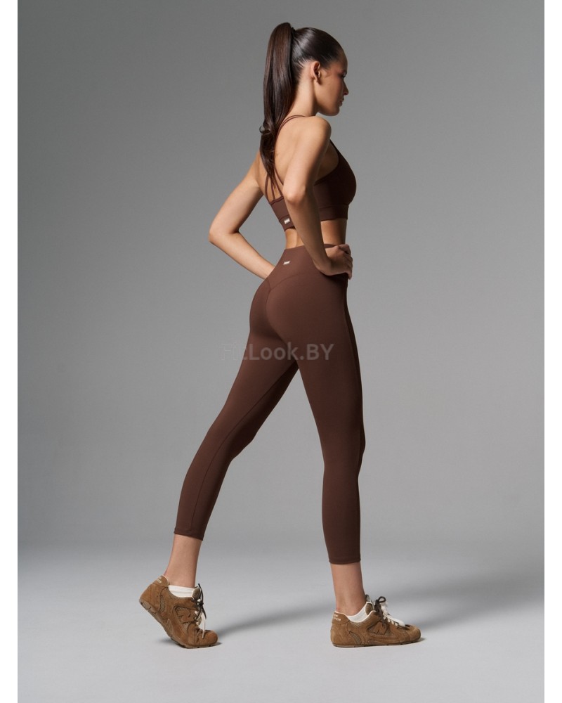 Леггинсы 7/8 с широким поясом