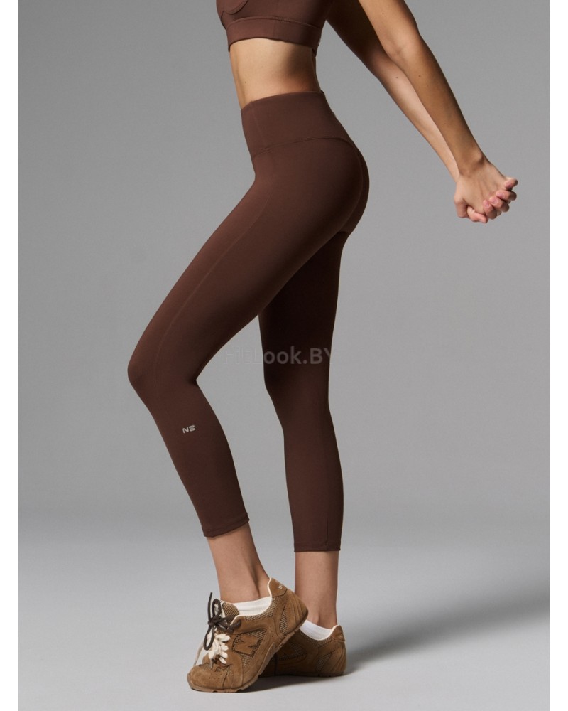 Леггинсы 7/8 с широким поясом