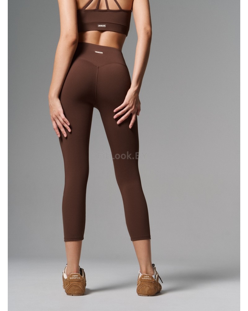 Леггинсы 7/8 с широким поясом