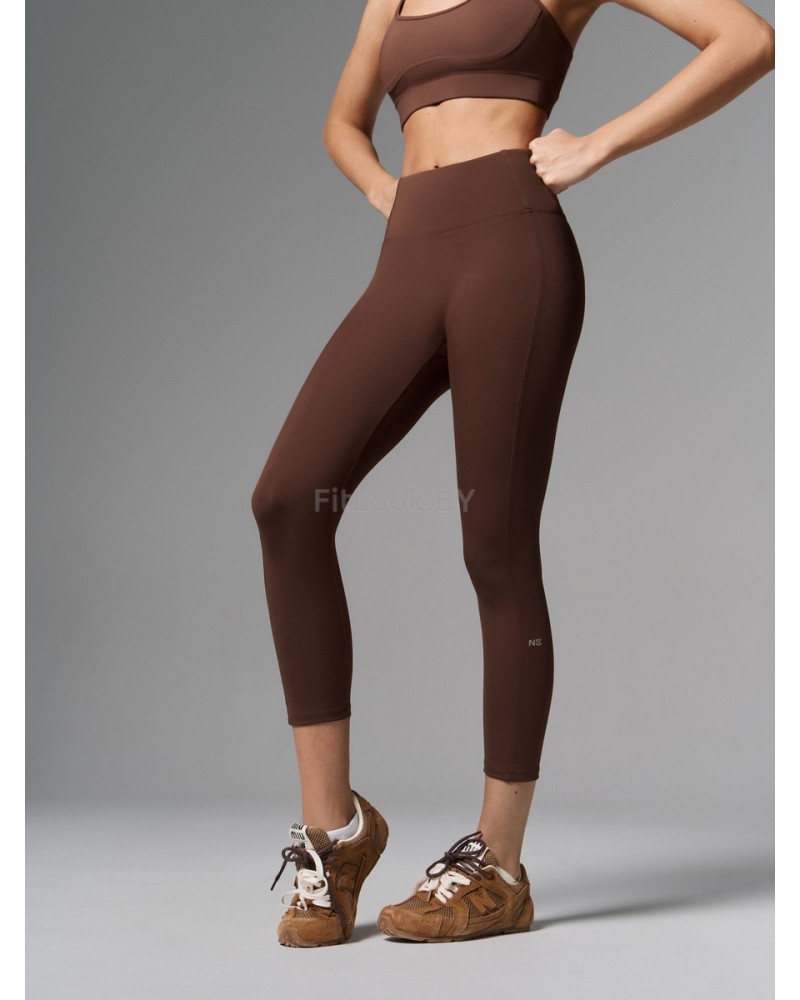 Леггинсы 7/8 с широким поясом