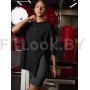 Футболка свободного силуэта ACTIVE SPORT create yourself с разрезом 