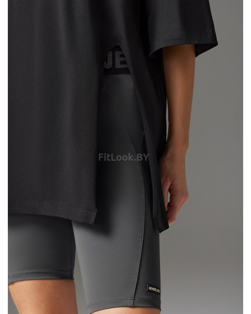 Футболка свободного силуэта ACTIVE SPORT create yourself с разрезом 