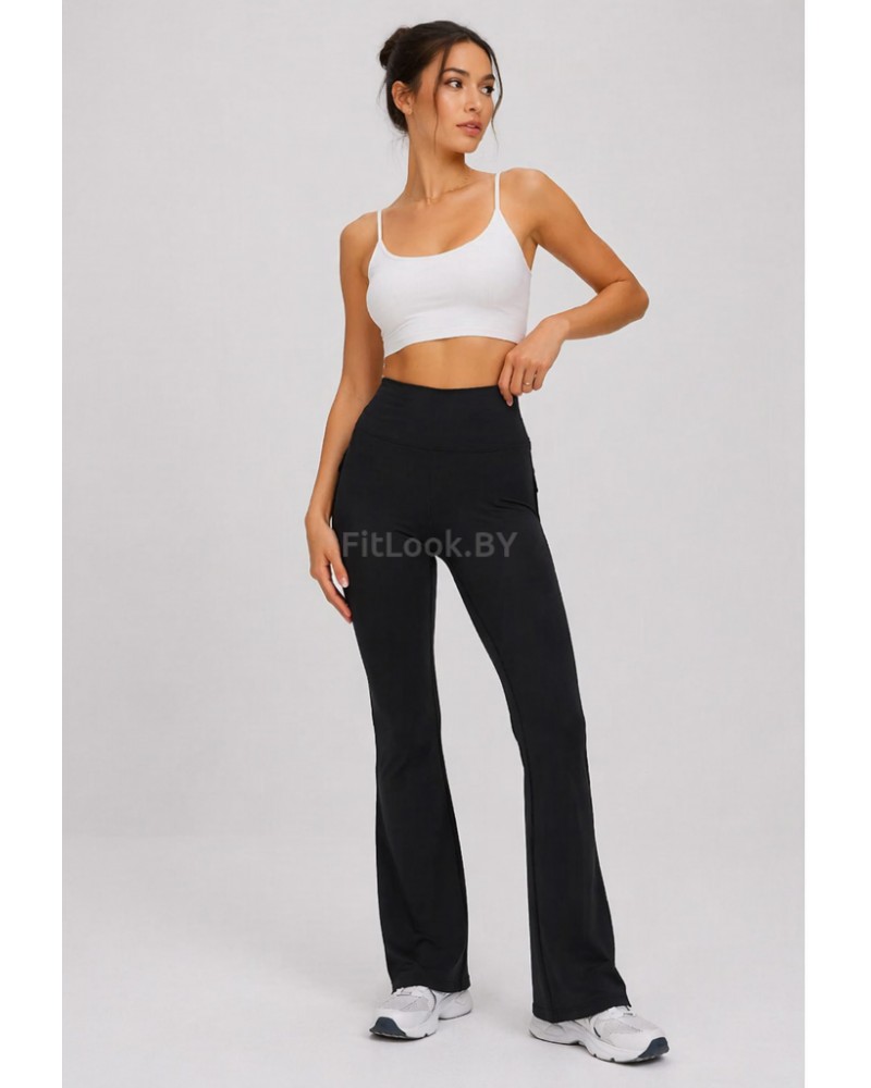 Леггинсы-клёш FITBASE Scrunch Cargo Black