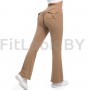 Леггинсы-клёш FITBASE Scrunch Cargo Beige