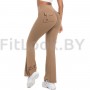 Леггинсы-клёш FITBASE Scrunch Cargo Beige