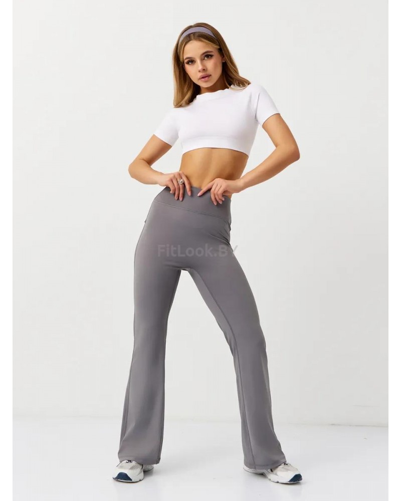 Леггинсы-клёш FITBASE Scrunch Dark Grey
