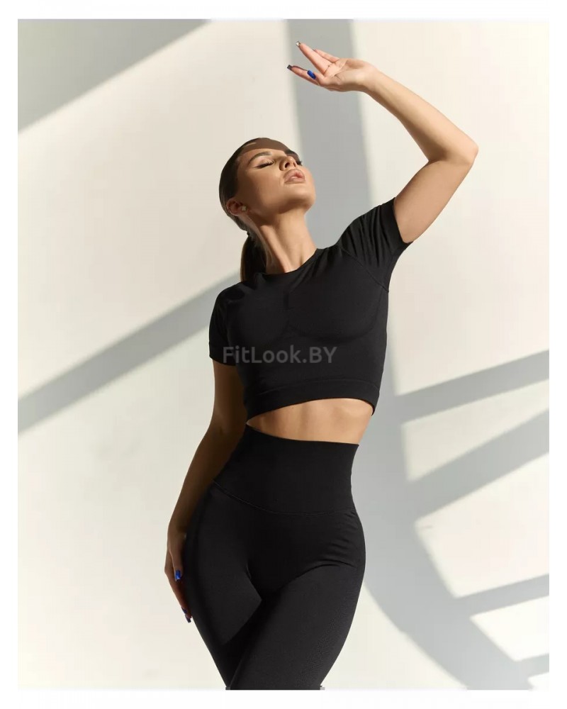 Рашгард FITBASE Short Sleeve Black