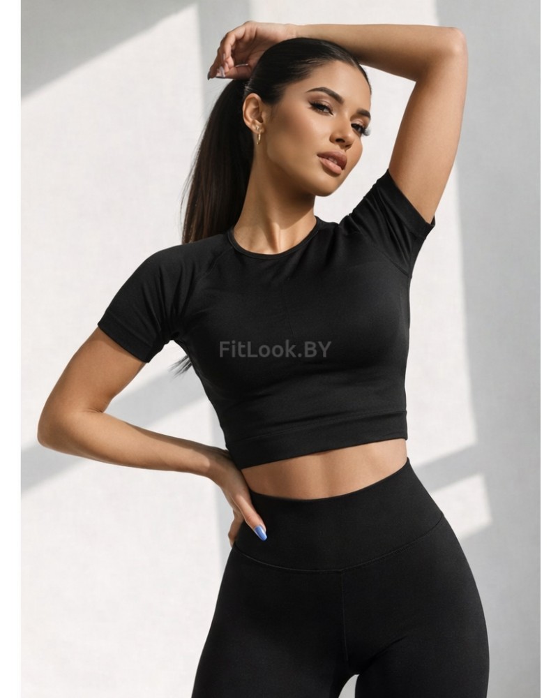 Рашгард FITBASE Short Sleeve Black