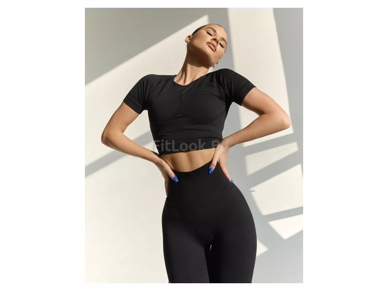 Рашгард FITBASE Short Sleeve Black