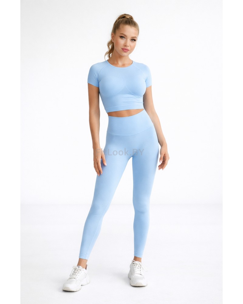 Рашгард FITBASE Short Sleeve Blue
