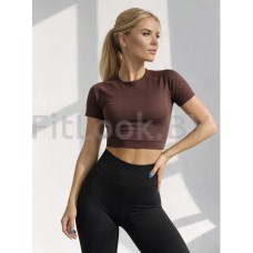 Рашгард FITBASE Short Sleeve Brown