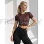 Рашгард FITBASE Short Sleeve Brown
