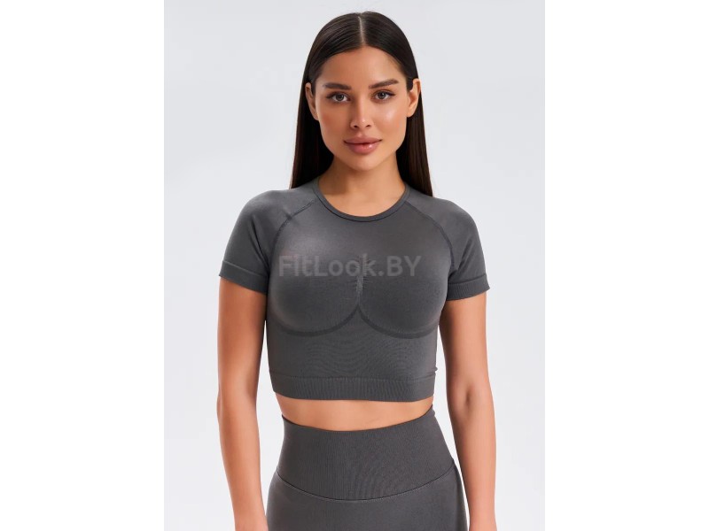 Рашгард FITBASE Short Sleeve Dark Grey